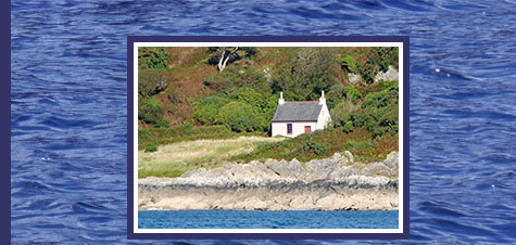 Photo of cottage featured in Wings Mull of Kintyre video